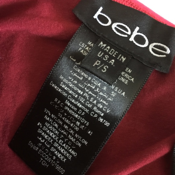 Bebe off Shoulder Cutout Bodycon Dress In Hot Pink - Picture 8 of 8